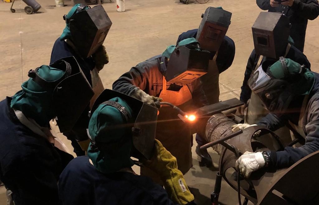 Mig Mag continuous wire welding course