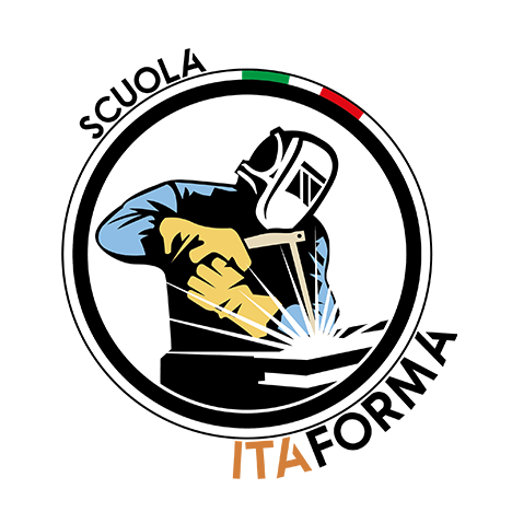 ITAFORMA - Metalmechanical Welding Courses | Itaforma Logo white round background | ItaForma School | Welding Course