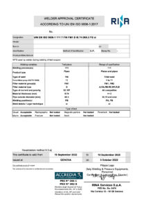 ITAFORMA - Cours de soudage de métaux | Brevet de soudeur Rina | Ecole ITAFORMA | Cours de soudage