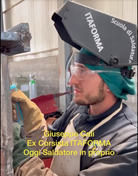 ITAFORMA - Cours de soudage de métaux | Giuseppe da Catania Itaforma Welder e1667913398922 | ItaForma School | Cours de soudage