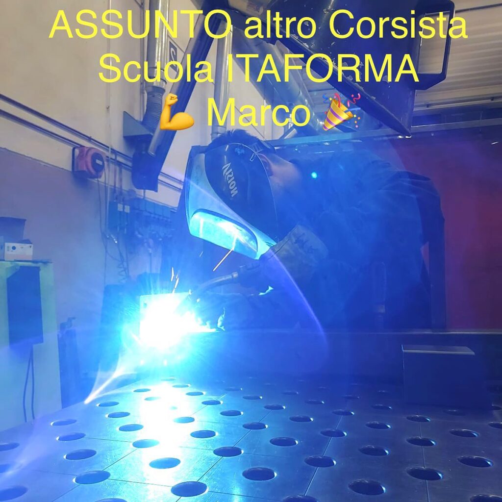 ITAFORMA - Corsi di Saldatura Metalmeccanica | Marco di Trapani Saldatore Assunto | Scuola ItaForma | Corso Saldatura