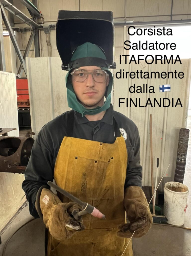 ITAFORMA - Corsi di Saldatura Metalmeccanica | Paul Finlandia Saldatore Assunto | Scuola ItaForma | Corso Saldatura