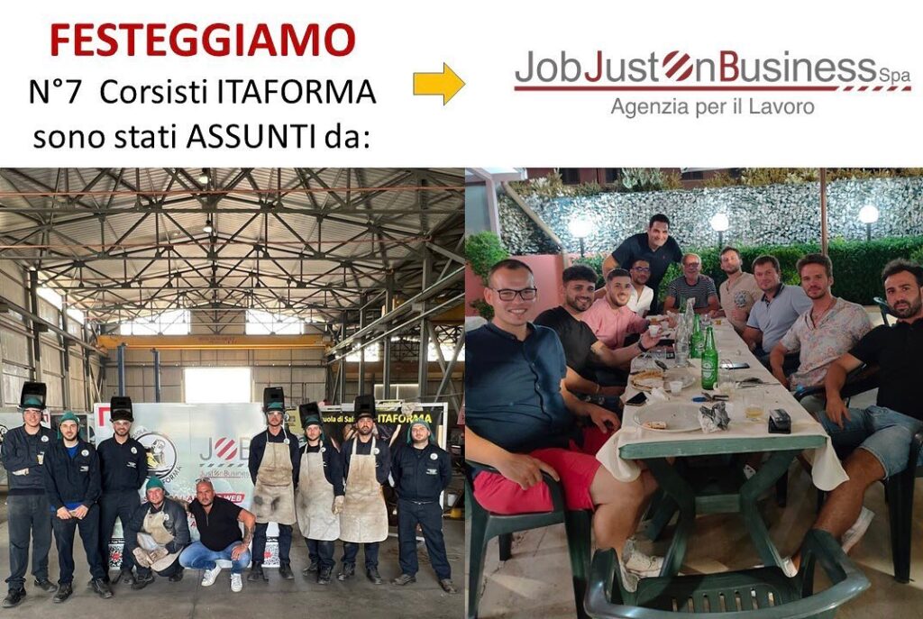 ITAFORMA - Corsi di Saldatura Metalmeccanica | Saldatori Itaforma Assunti da Job spa | Scuola ItaForma | Corso Saldatura