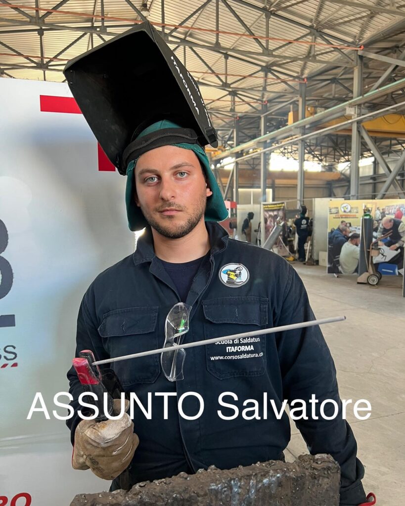 ITAFORMA - Corsi di Saldatura Metalmeccanica | Salvatore da Siracusa Saldatore Assunto | Scuola ItaForma | Corso Saldatura