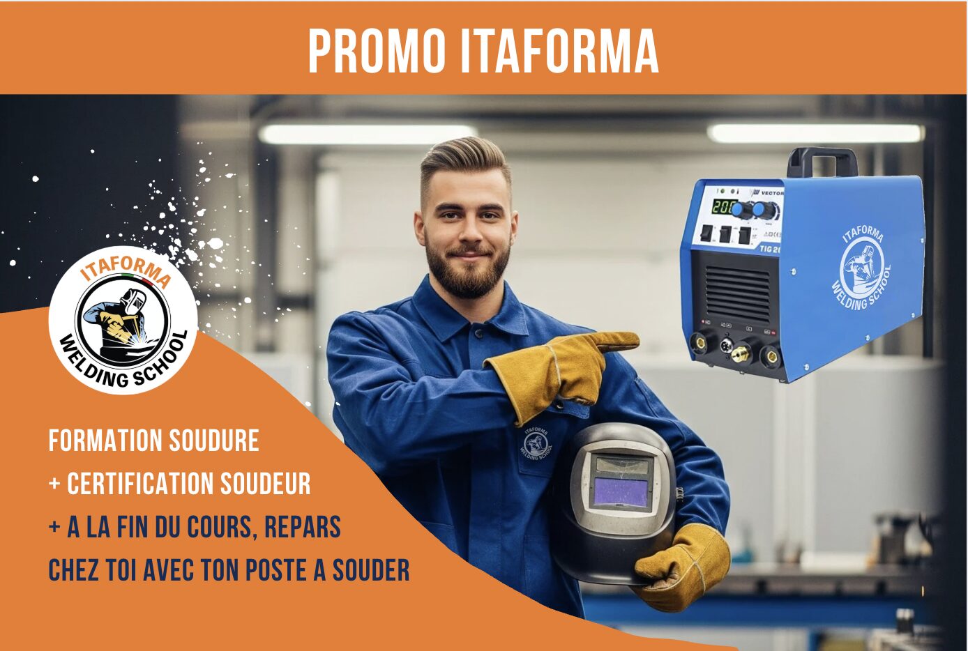 Cours de Soudure Itaforma Complet avec Poste à Souder Inclus