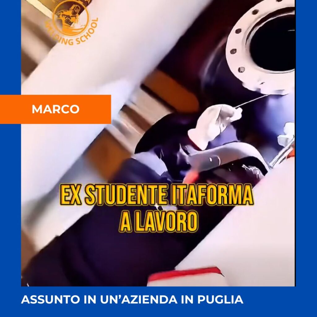 ITAFORMA - Corsi di Saldatura Metalmeccanica | Marco p Saldatori assunti Itaforma | Scuola ItaForma | Corso Saldatura
