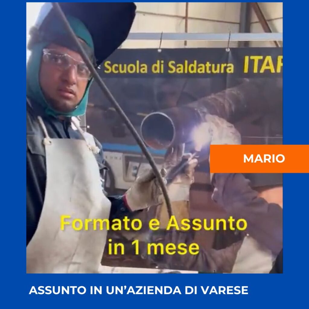 ITAFORMA - Corsi di Saldatura Metalmeccanica | Mario v Saldatori assunti Itaforma | Scuola ItaForma | Corso Saldatura