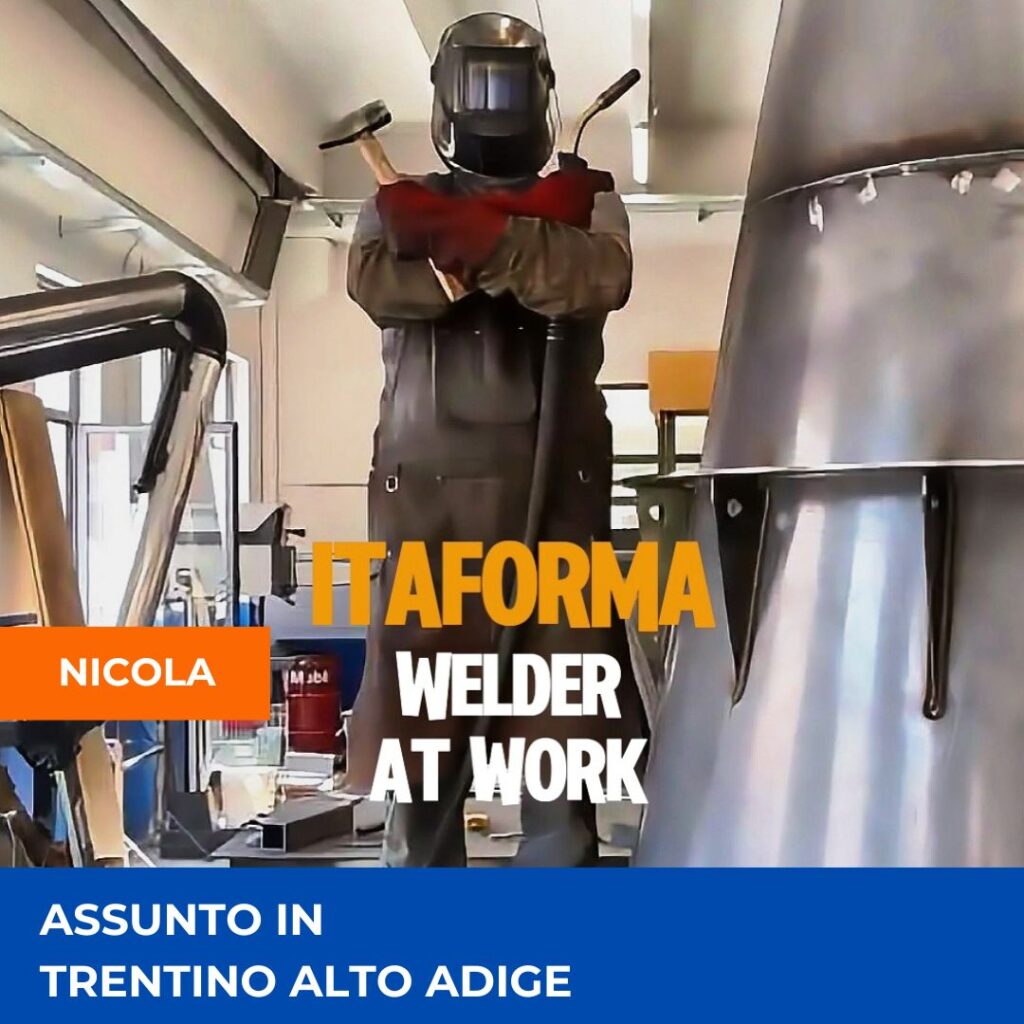 ITAFORMA - Corsi di Saldatura Metalmeccanica | Nicola Saldatori assunti Itaforma | Scuola ItaForma | Corso Saldatura