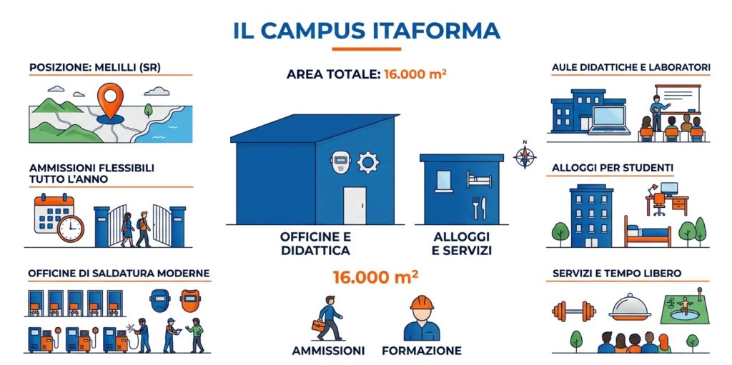 ITAFORMA - Corsi di Saldatura Metalmeccanica | Camere del Campus ITAFORMA per studenti dei corsi di saldatura alloggi e1792600810479 | Scuola ItaForma | Corso Saldatura
